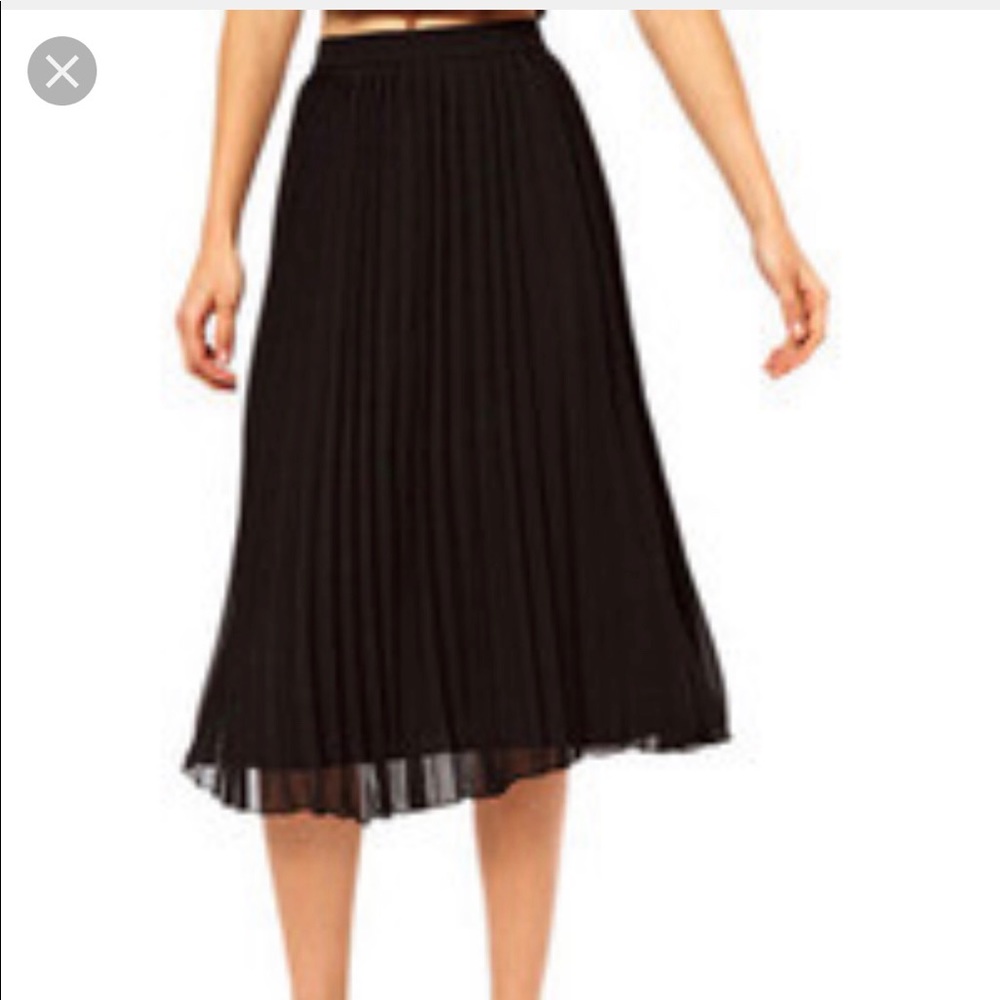 Club Monaco Pamera Chiffon Skirt in Black
